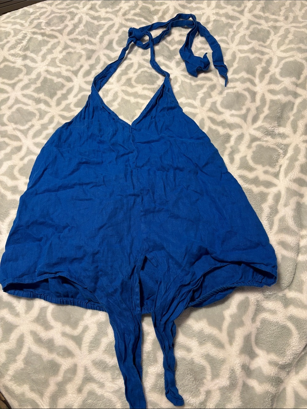 Blue Halter Top